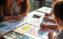 Team sketching ideas